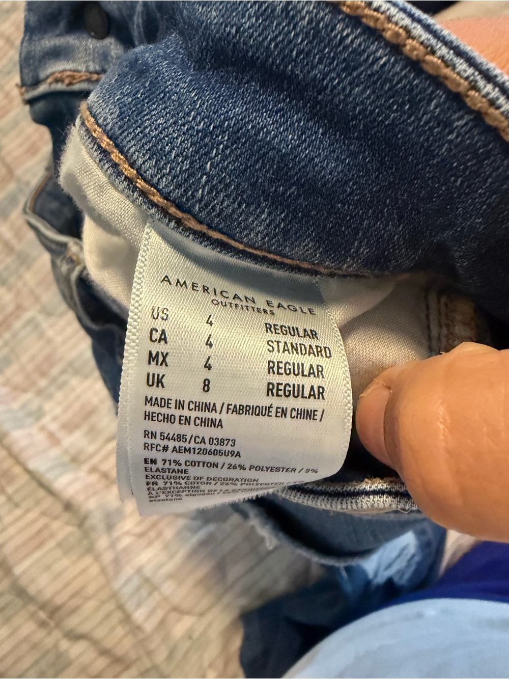 American Eagle Outfitters Men’s Slim Dark Blue Jeans